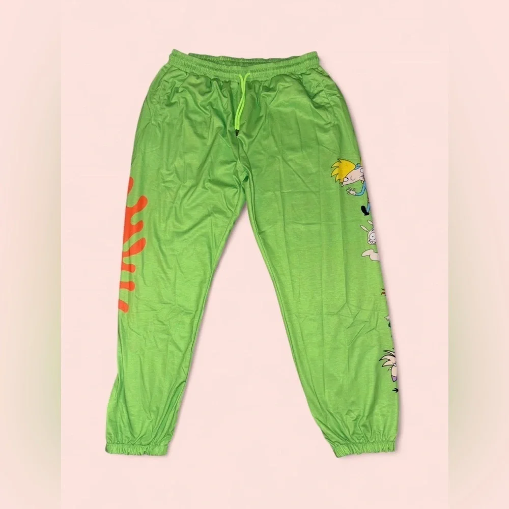 Women’s Neon Orange 🧡Slime Joggers w/ Graphic Design Size XXL ~ NEW, NEVER WORN - Picture 9 of 14